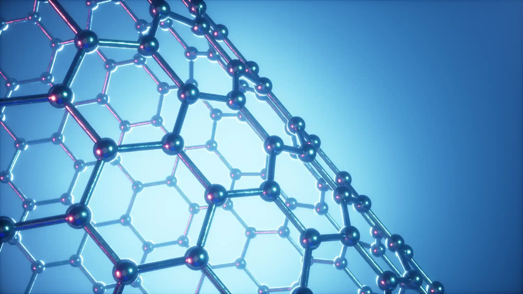 3d Illustration structure of the graphene tube