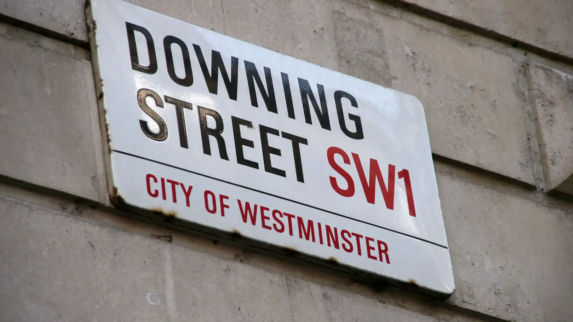 Downing Street sign