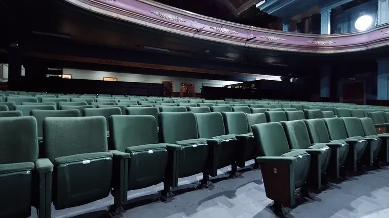 Empty seats in a theatre