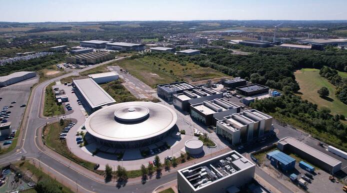 Aerial view of the Advanced Manufacturing Research Centre park