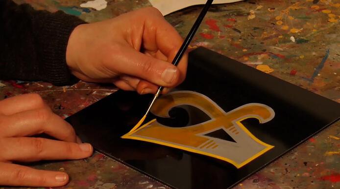 painting a letter