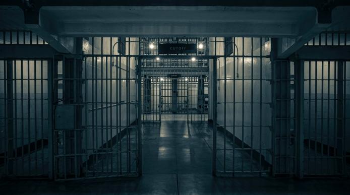 A corridor within a prison