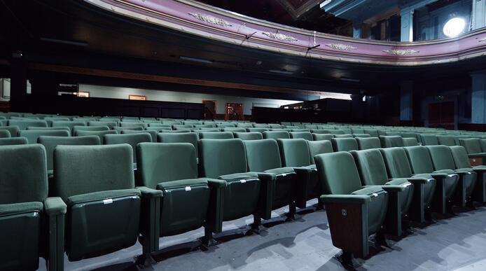 Empty seats in a theatre