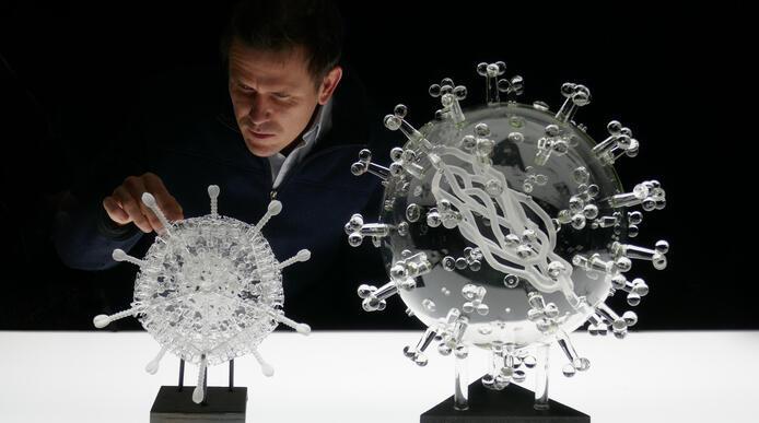 Luke Jerram and some glass sculptures